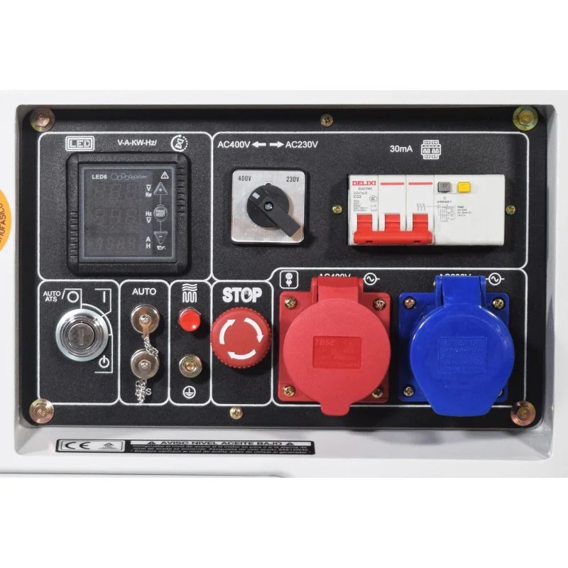 ITC Power DG7800SE-T Generator insonorizat, 6.0 kW, 230/400V, AVR, Diesel, pornire electrica, pregatit ATS [4]