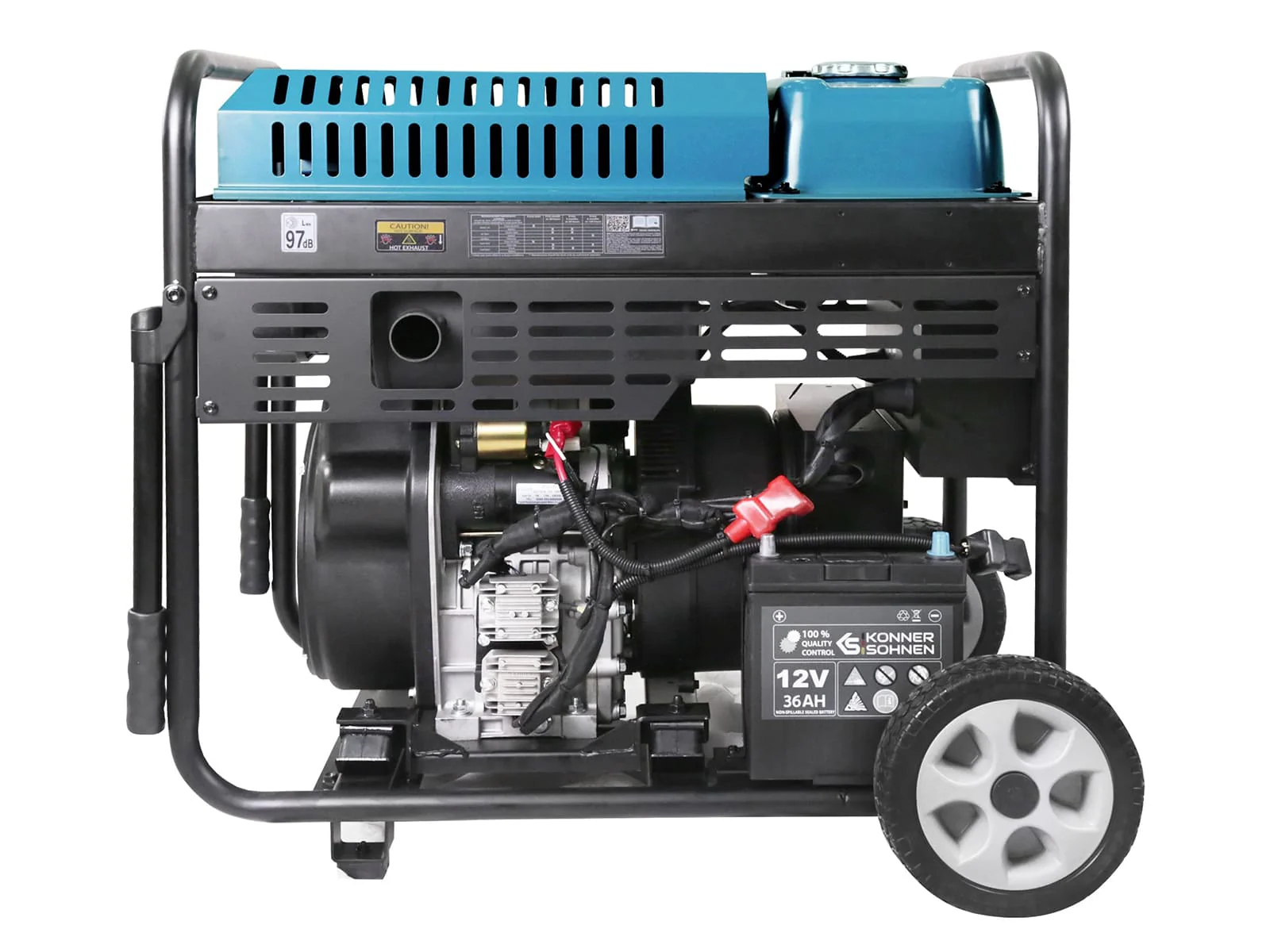 Konner & Sohnen KS 9500iDЕ ATSR Generator digital invertor 10.0kW, 230V, Diesel, pornire electrica [6]