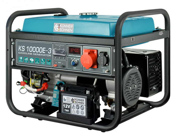 Konner & Sohnen KS 10000E-3 Generator de curent 8.0 kW, 400V, AVR, benzina, pornire electrica [3]