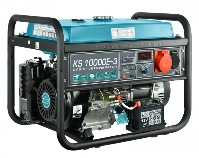 Konner & Sohnen KS 10000E-3 Generator de curent 8.0 kW, 400V, AVR, benzina, pornire electrica [2]