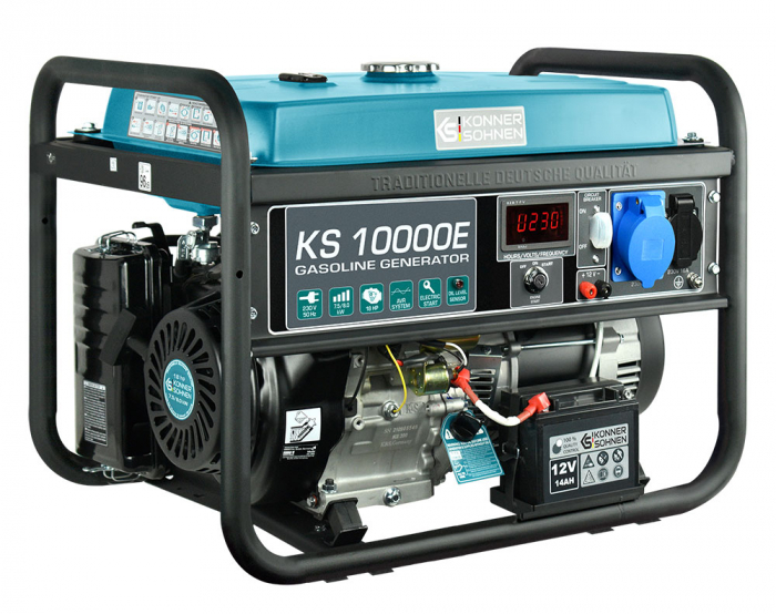 Konner & Sohnen KS 10000E Generator de curent 8.0 kW, 230V, AVR, benzina, pornire electrica [2]