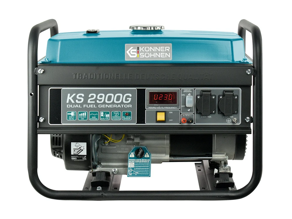 Konner & Sohnen KS 2900G Generator de curent 2.9 kW, 230V, AVR, GPL/benzina, pornire manuala [8]