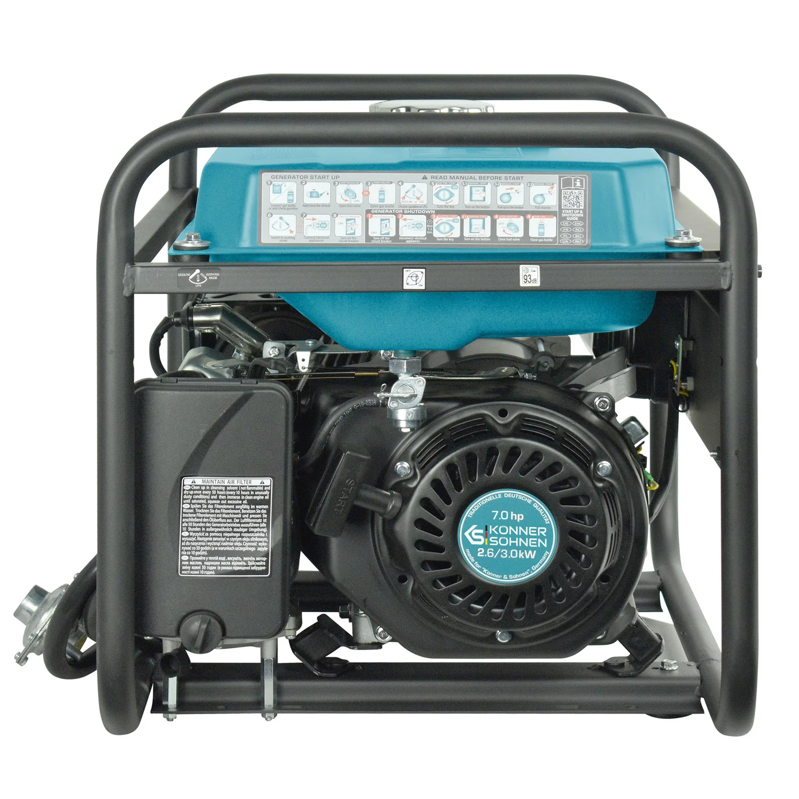 Konner & Sohnen KS 3000G Generator digital invertor 3.0kW, monofazat, GPL/benzina [9]