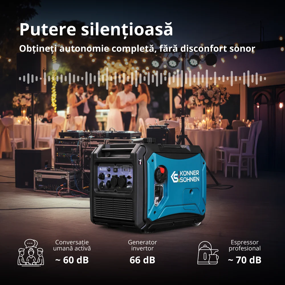 Konner & Sohnen KS 4000iE S Generator digital invertor 4.0kW, monofazat, benzina [3]