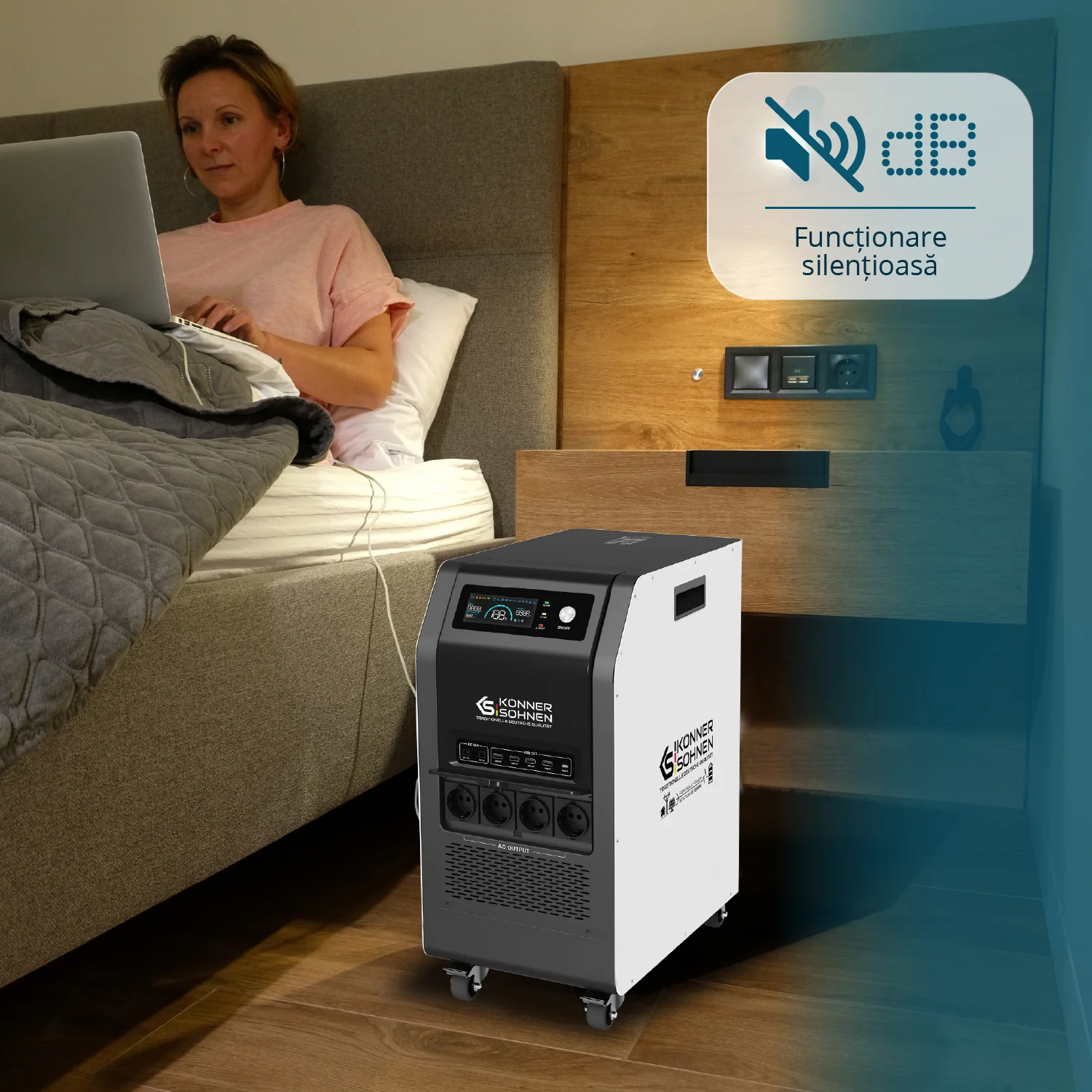 Konner & Sohnen KS 5200PS Stație de încărcare portabilă 3-în-1 [14]