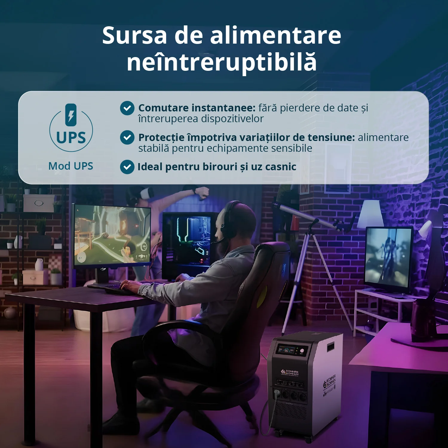 Konner & Sohnen KS 5200PS Stație de încărcare portabilă 3-în-1 [13]