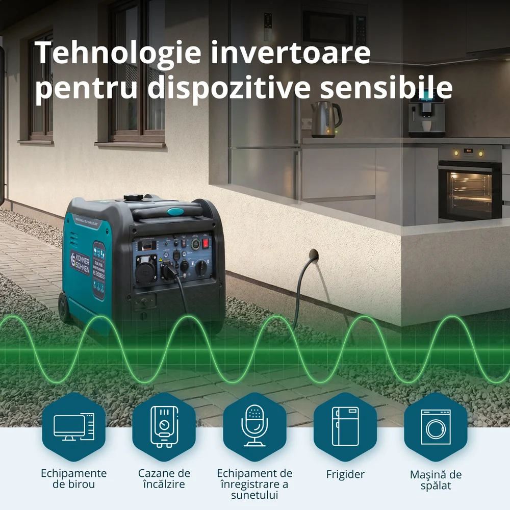 Konner & Sohnen KS 5500iEG S Generator digital invertor 5.5kW, monofazat, GPL/benzina [8]
