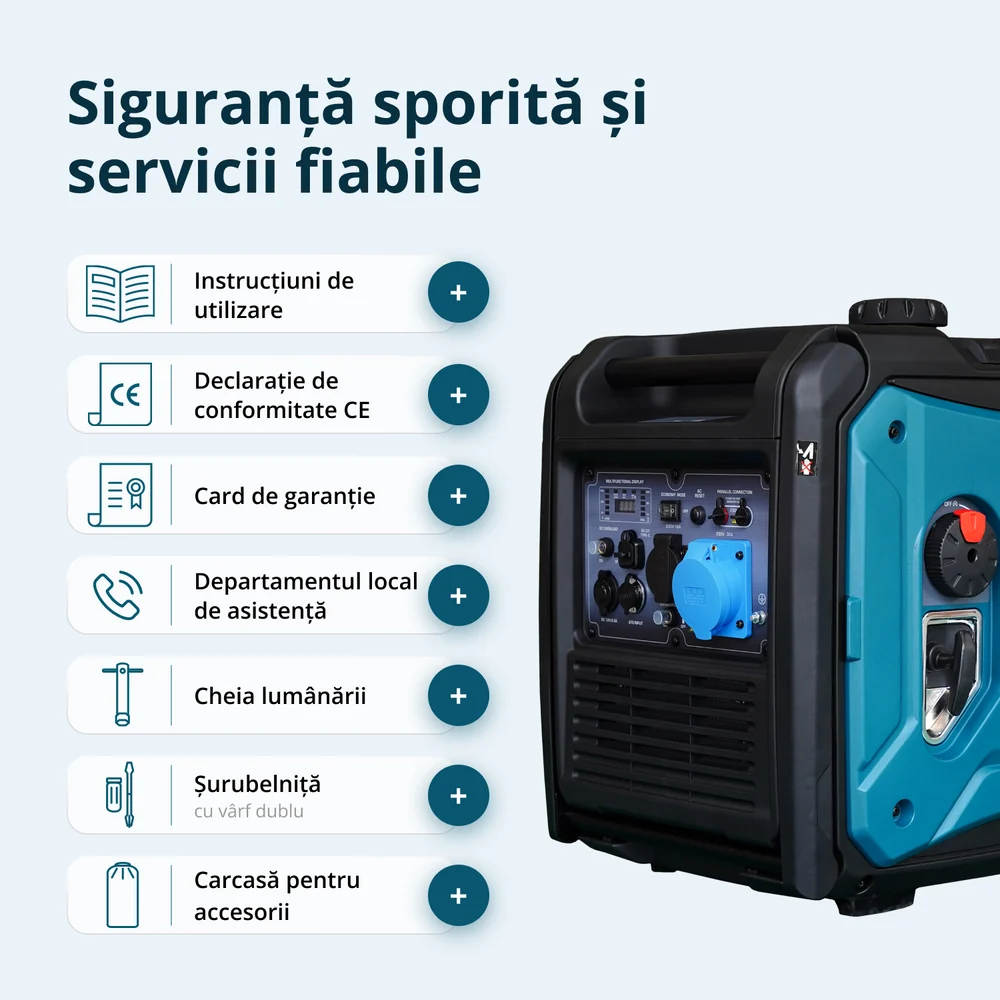 Konner & Sohnen KS 6000iE S Generator digital invertor 5.5kW, monofazat, benzina [9]