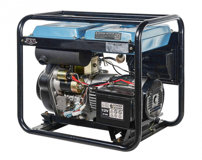 Konner & Sohnen KS 6100HDE Generator de curent, 5.5 kW, 230, Diesel, pornire electrica [4]