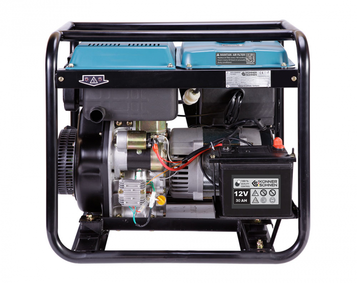 Konner & Sohnen KS 6100HDE Generator de curent, 5.5 kW, 230, Diesel, pornire electrica [5]