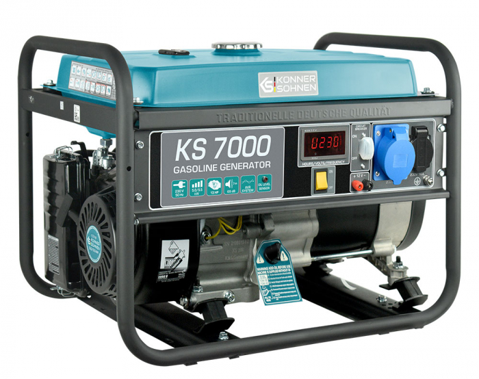 Konner & Sohnen KS 7000 Generator de curent 5.5 kW, 230V, AVR, benzina, pornire manuala [3]