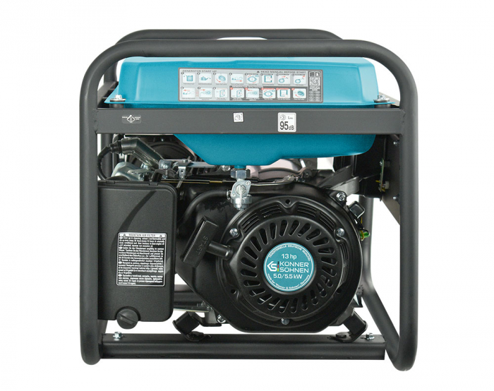 Konner & Sohnen KS 7000 Generator de curent 5.5 kW, 230V, AVR, benzina, pornire manuala [4]