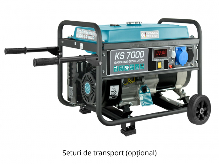 Konner & Sohnen KS 7000E 1/3 Generator de curent, 5.5 kW, 230/400V, benzina, pornire electrica [8]