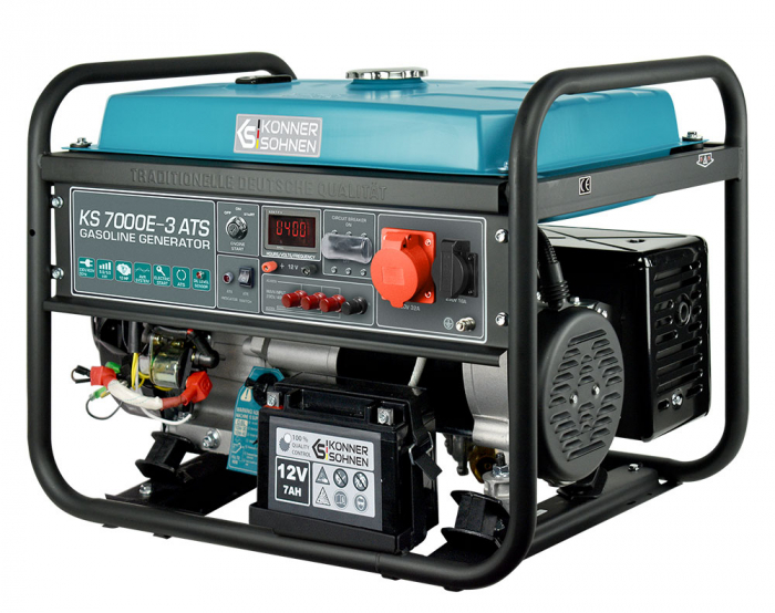 Konner & Sohnen KS 7000E-3 ATS Generator de curent 5.5 kW, 400V, AVR, benzina, pornire electrica [2]