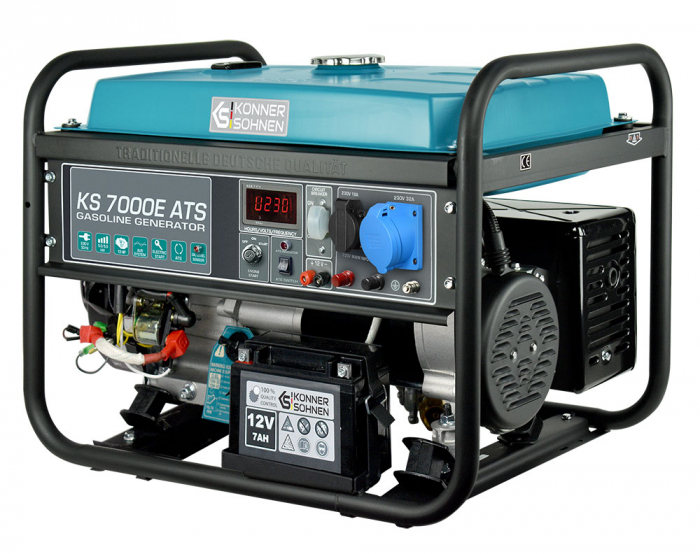 Konner & Sohnen KS 7000E ATS Generator de curent 5.5 kW, 230V, AVR, benzina, pornire electrica [3]