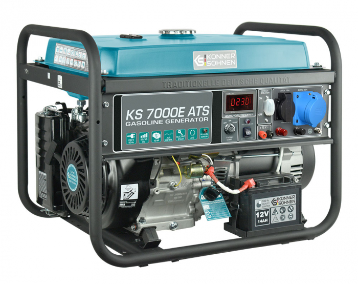 Konner & Sohnen KS 7000E ATS Generator de curent 5.5 kW, 230V, AVR, benzina, pornire electrica [2]