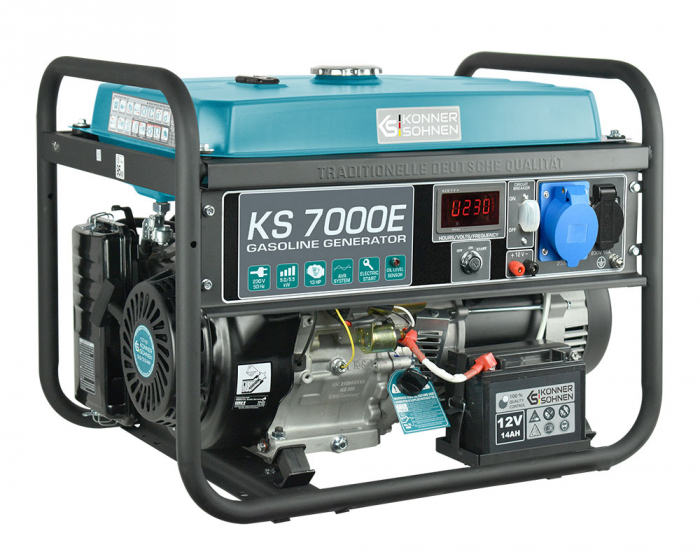 Konner & Sohnen KS 7000E Generator de curent 5.5 kW, 230V, AVR, benzina, pornire electrica [2]