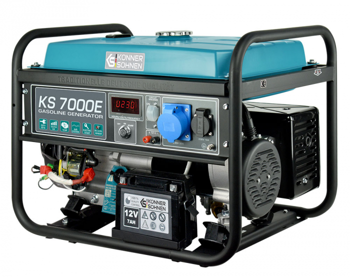 Konner & Sohnen KS 7000E Generator de curent 5.5 kW, 230V, AVR, benzina, pornire electrica [3]