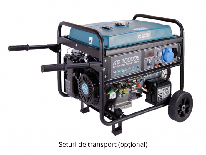 Konner & Sohnen KS 9000E G Generator de curent 6.5 kW, 230V, AVR, GPL/benzina, pornire electrica [10]