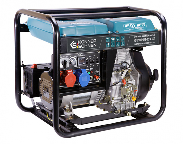 Konner & Sohnen KS 9100HDE-1/3 ATSR Generator de curent 6.5 kW, 230/400V, Diesel, pornire electrica [2]
