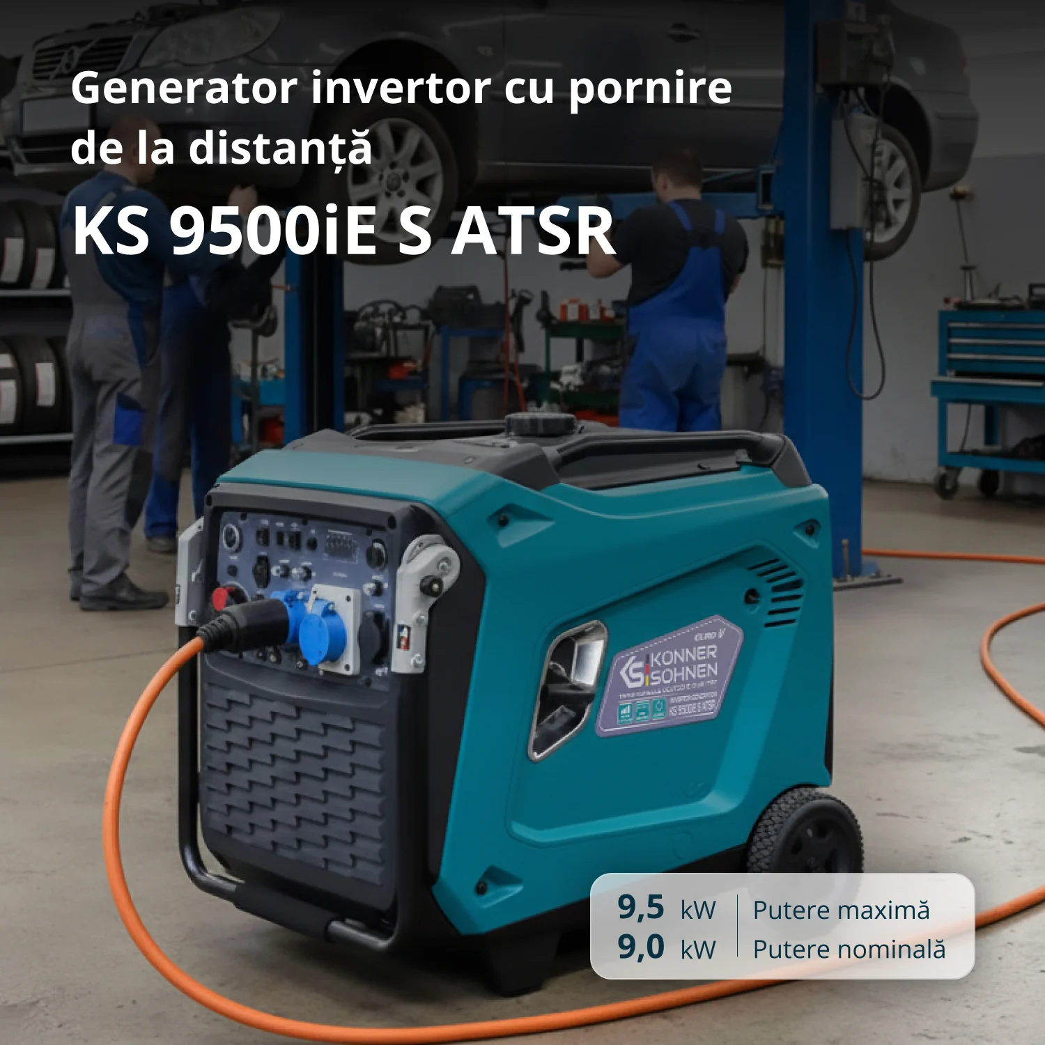 Konner & Sohnen KS 9500iE S ATSR Generator digital invertor 9.5kW, monofazat, benzina [2]