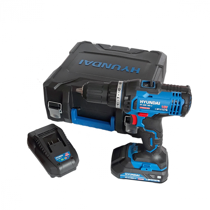 Masina de gaurit/insurubat cu acumulator Hyundai HY-ASR 180 LI 18V, 1 acum.2.0Ah [1]