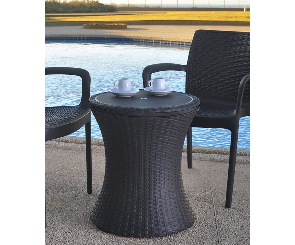 Masuta de terasa, Keter, Pacific Cool Bar Rattan, maro [6]