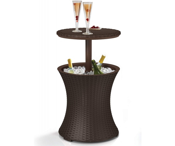 Masuta de terasa, Keter, Pacific Cool Bar Rattan, maro [7]