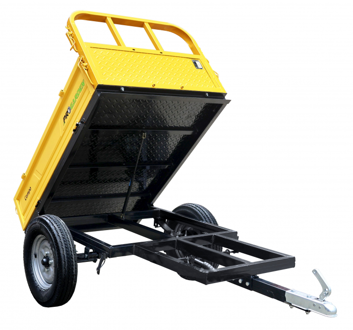 ProGARDEN Campo RM500CT remorca 500kg minitractor, 1 osie, prindere cupla, roti profil rutier 5.00-12, RIM 3.00B [2]