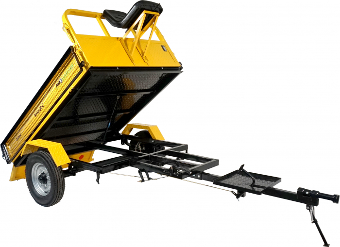 ProGARDEN Campo RM600C remorca 600kg motocultor, 1 osie, prindere bolt [4]