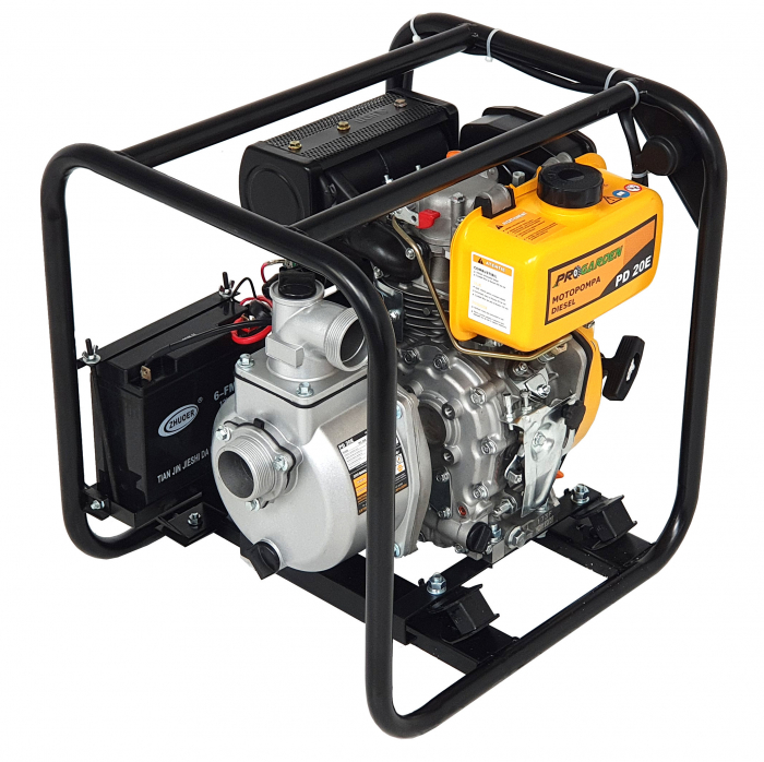 ProGARDEN PD20E motopompa 2"/50mm, diesel, apa curata, pornire electrica [3]