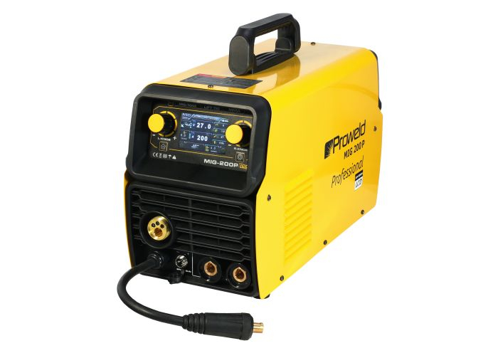 ProWELD MIG 200P Synergetic MIG/MAG functii puls simplu/dublu, DC normal, 2T/4T, mentinere automata, MMA, LiftTIG [2]