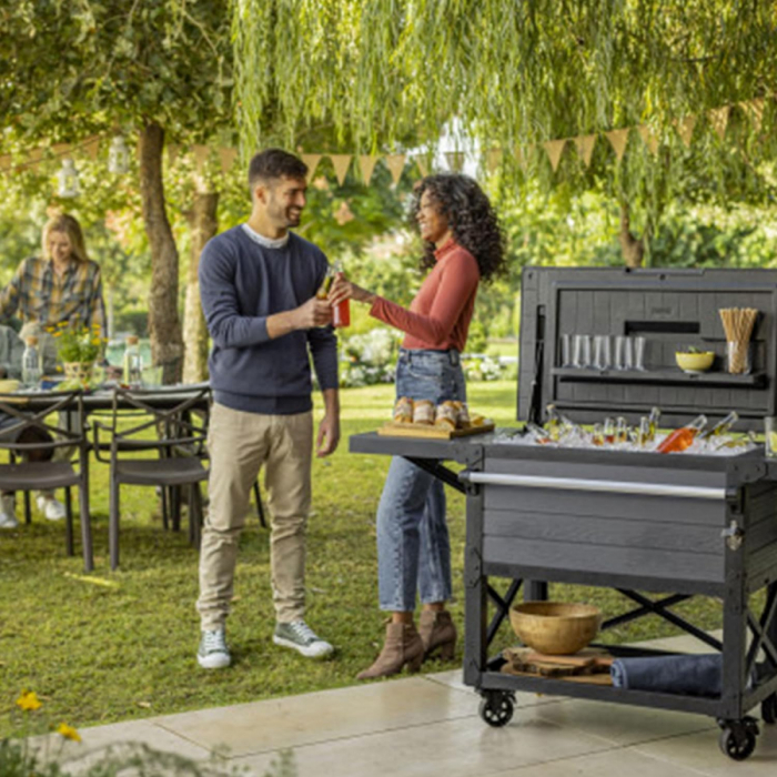 Bar de gradina pe roti Keter, Patio Cooler Gri [3]