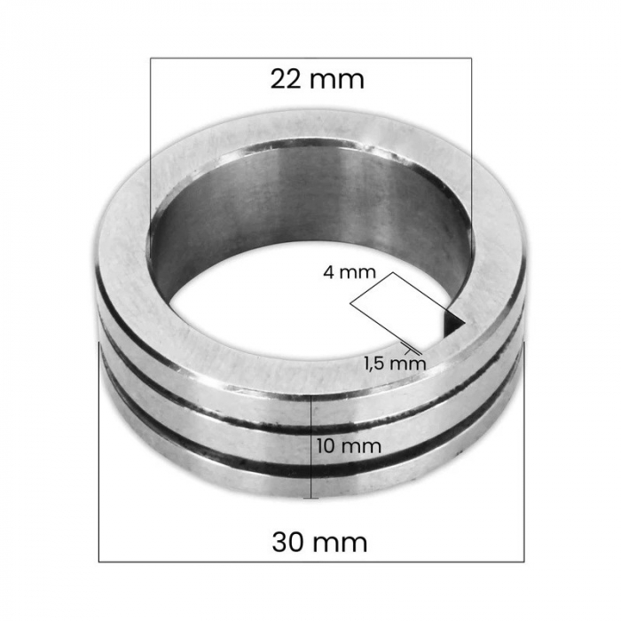 Rola antrenare cu pana pentru sarma otel 0.8- 1.0 mm cod.10029309 [2]