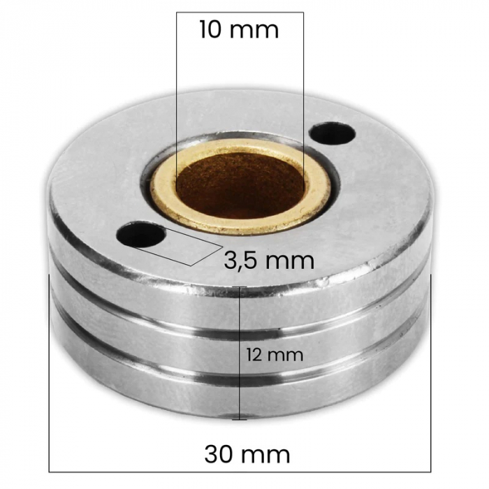 Rola antrenare  pentru sarma otel 0.8 - 1.0 mm cod.10036428 [2]