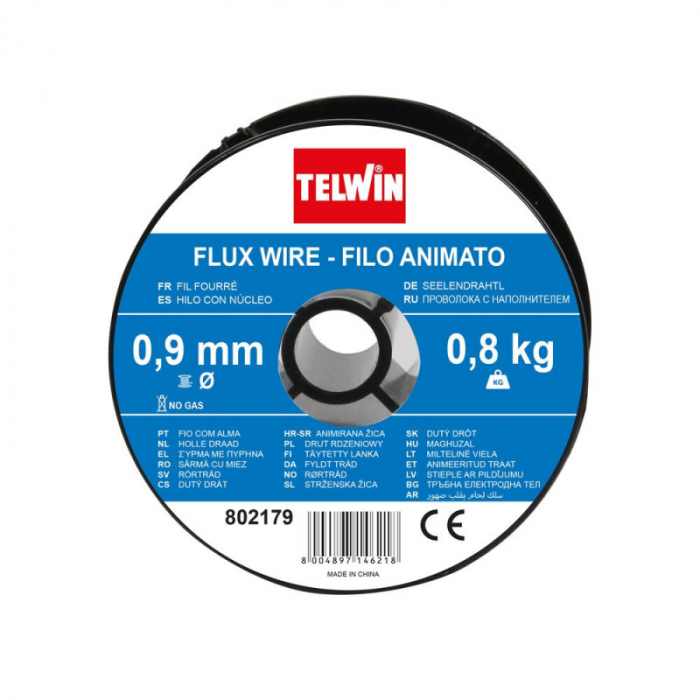 Sarma sudura cu flux Telwin 0.9 mm rola 0.8 kg - pentru sudura fara gaz [2]