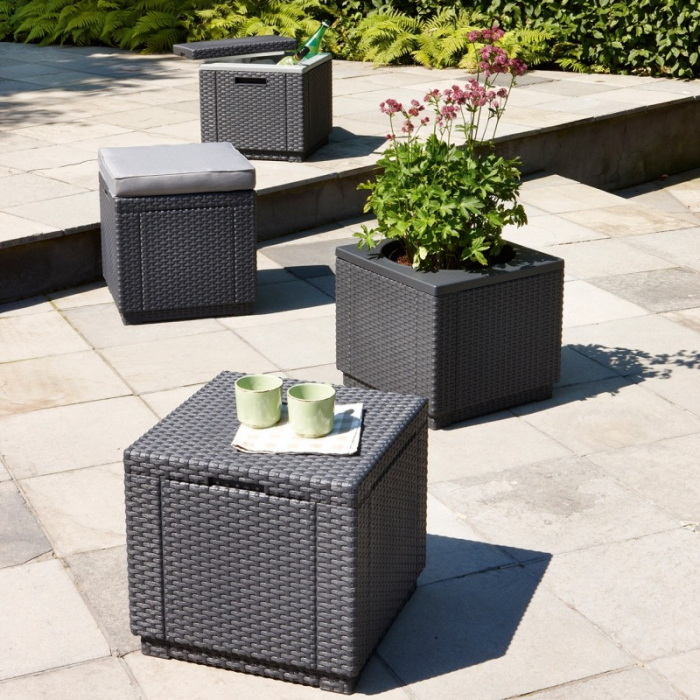 Scaun de terasa CUBE GRAP Grafit/ Gri Rece [5]
