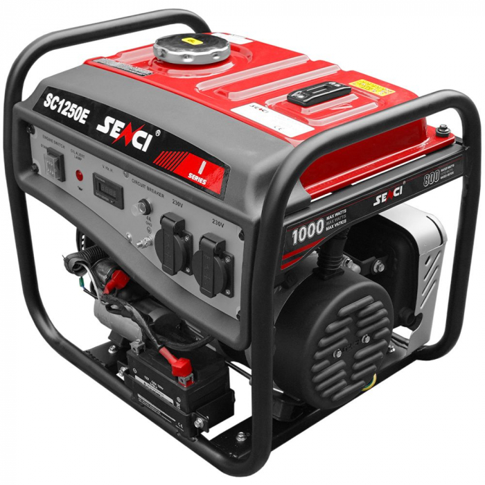 SENCI SC-1250E-LITE Generator curent 1.0 kW, 230V, AVR, benzina, pornire electrica [4]