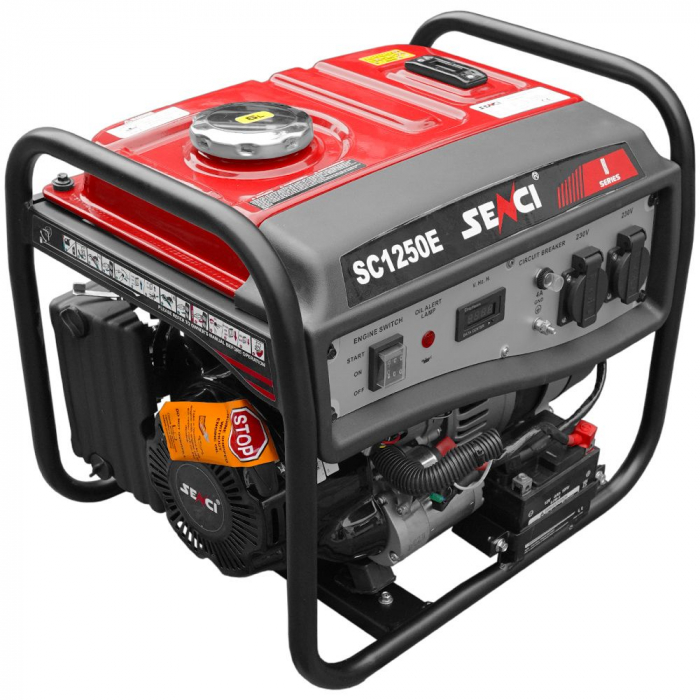 SENCI SC-1250E-LITE Generator curent 1.0 kW, 230V, AVR, benzina, pornire electrica [2]