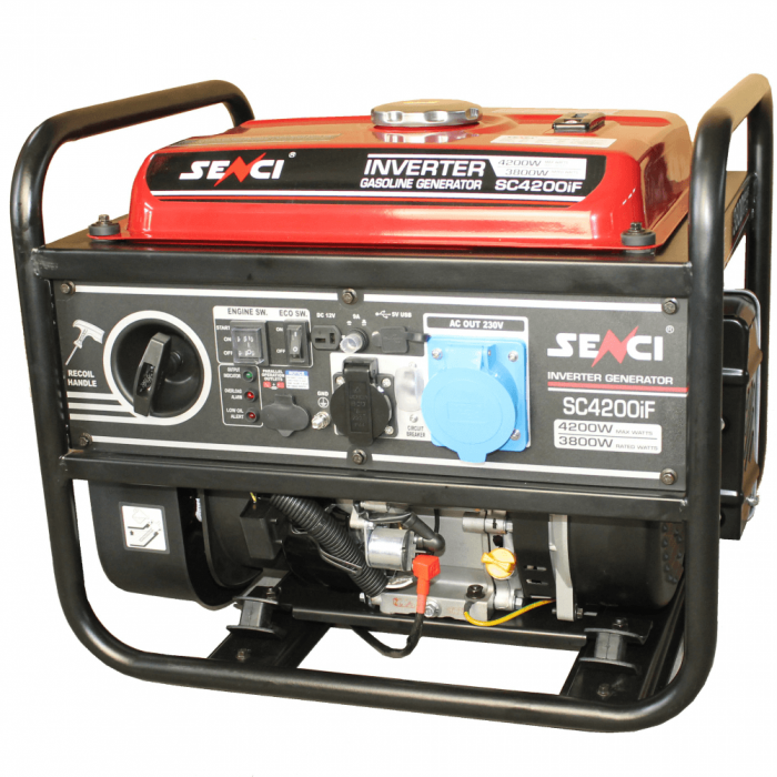 SENCI SC-4200iF Generator digital invertor 4.2 kW, 230V, AVR, benzina [3]