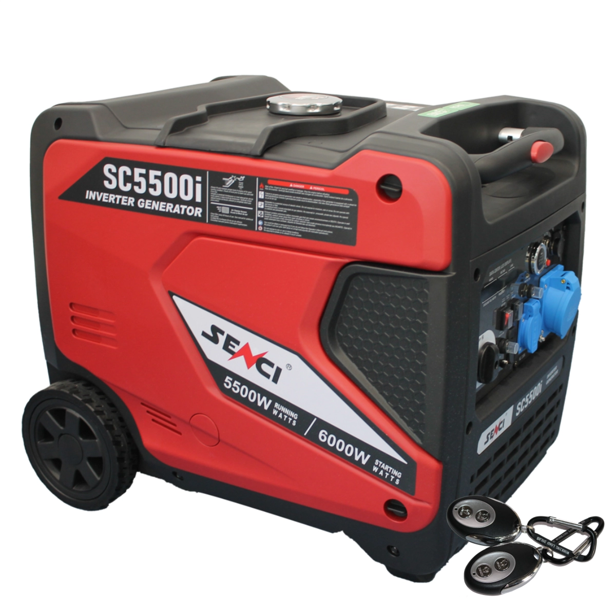 SENCI SC-5500iE Generator digital invertor insonorizat 6 kW, 230V, AVR, benzina [1]