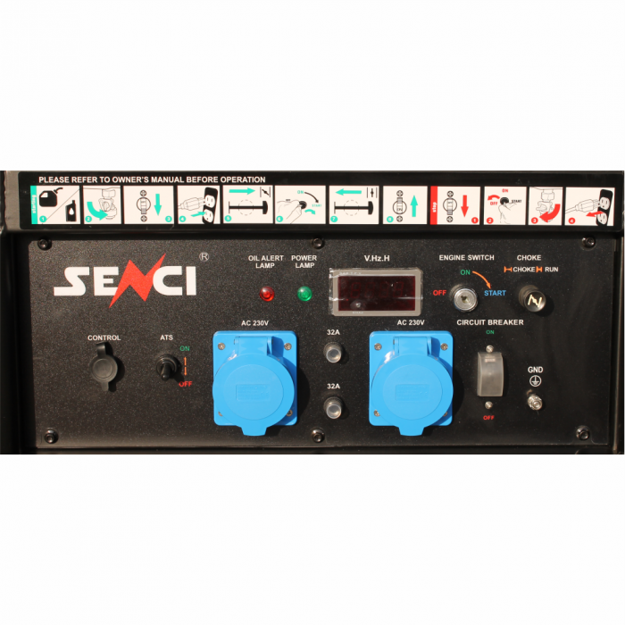 SENCI SC13000-EVO-ATS Generator curent 11 kw, 230V, AVR, benzina, pornire electrica [3]