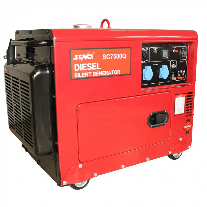 SENCI SC7500Q-ATS Generator insonorizat, 6.0 kW, 230V, AVR, Diesel, pornire electrica [4]