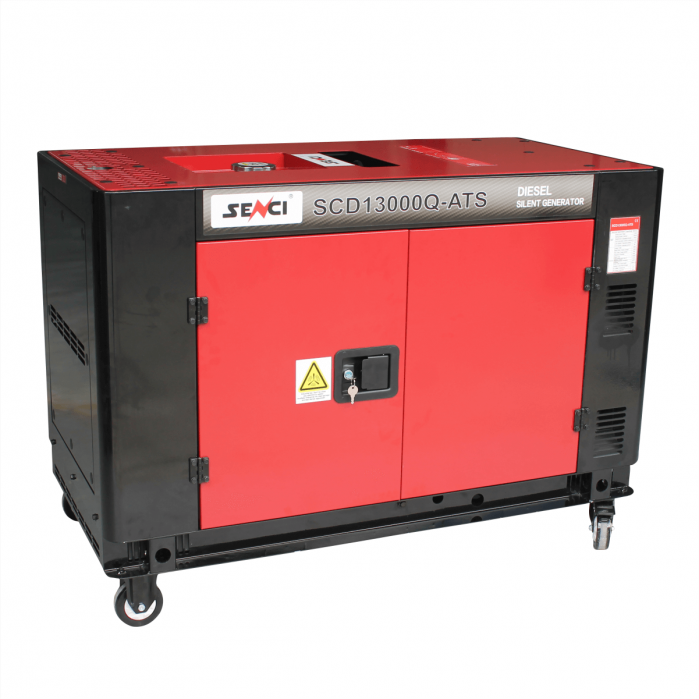 SENCI SCD13000Q-3-ATS Generator insonorizat, 11 kW, 400V, AVR, Diesel, pornire electrica [3]