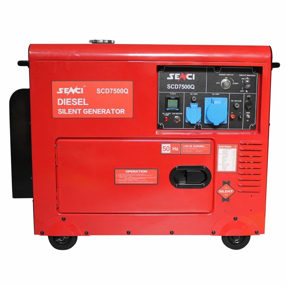 SENCI SCD7500QN ATS Generator insonorizat, 6.0 kVA, 230V, AVR, motor Diesel, ATS inclus [3]