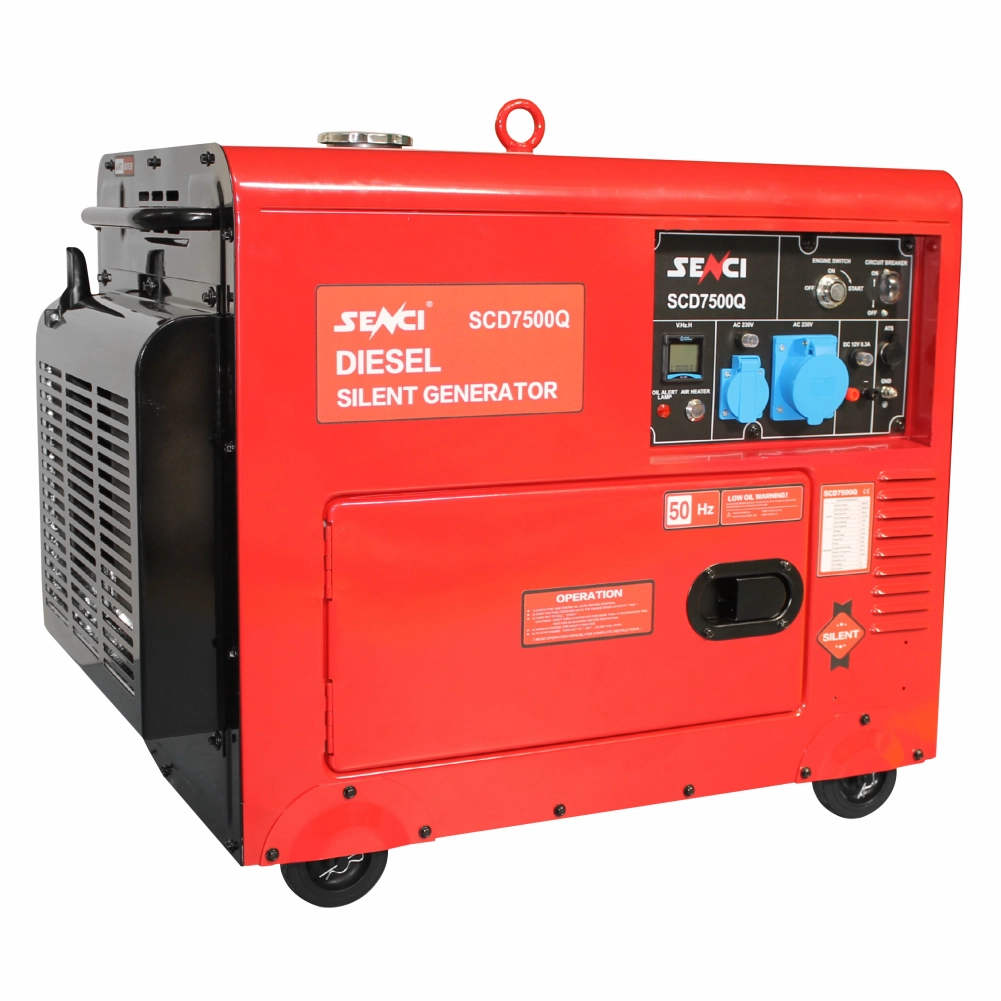 SENCI SCD7500QN ATS Generator insonorizat, 6.0 kVA, 230V, AVR, motor Diesel, ATS inclus [4]