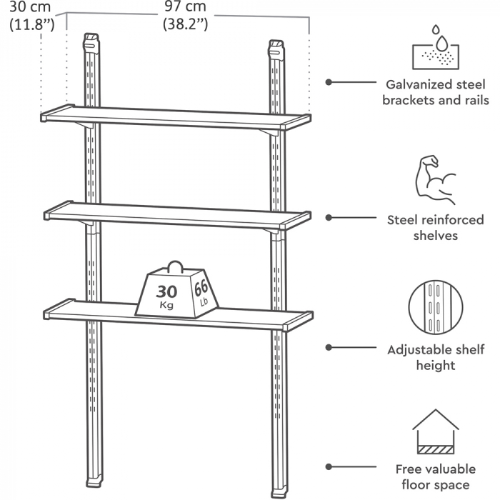 Set accesorii Keter, pentru casute de gradina universal [4]