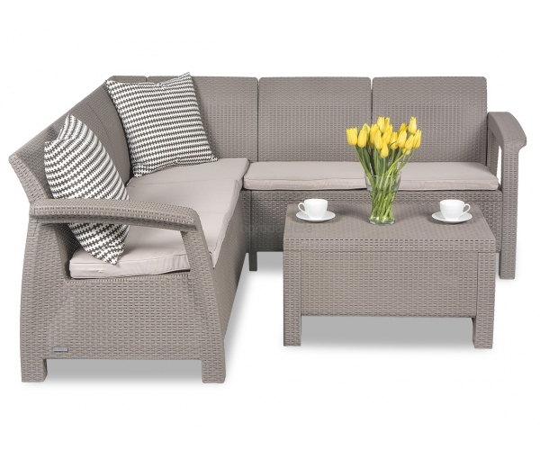 Set de gradina cu coltar - Corfu II Relax Capuccino [4]