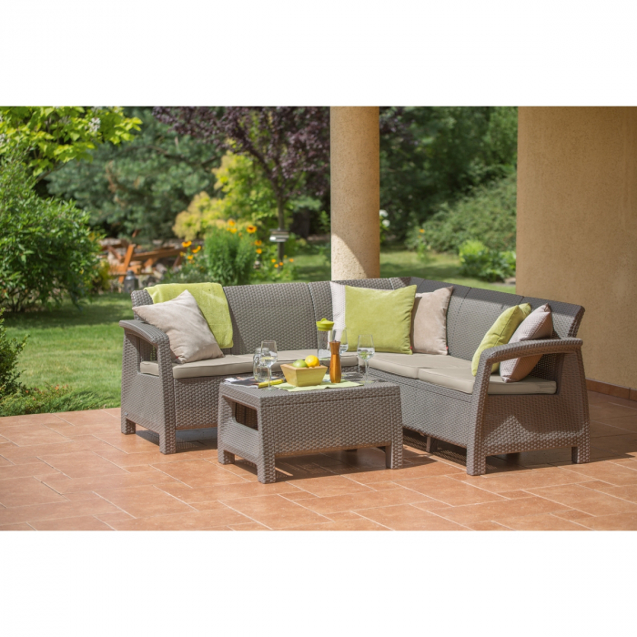 Set de gradina cu coltar - Corfu II Relax Capuccino [2]