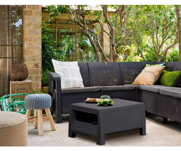 Set de gradina cu coltar - Corfu II Relax Grafit [5]